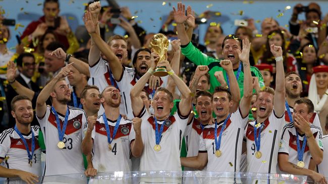 Tyskland, världsmästare 2014! Foto: SVT