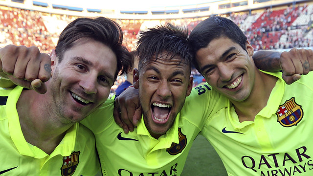 MSN kändes het på förhand men att trion skulle visa sig matcha varandra så här bra kunde ingen ana. Åk till Barcelona och njut av trion på läktarplats! Foto: fcbarcelona.com