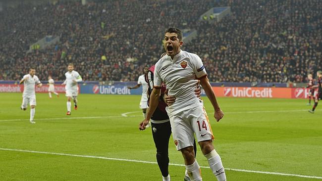 När Falqué gjorde 4-2 till Roma med 15 minuter kvar att spela trodde många att matchen var över. Leverkusen ville annat! Foto: Foxsports.com
