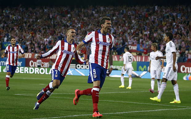 Ingen Mandzukic men väl en stekhet Antoine Griezmann finns kvar i Atlético. Kan de besegra Barcelona? Foto: The Telegraph